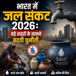 भारत में जल संकट 2026: बड़े शहरों के सामने बढ़ती चुनौती