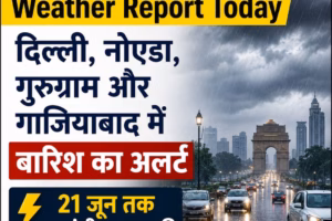 Delhi-NCR और गाजियाबाद में बारिश का अलर्ट