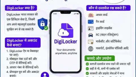 DigiLocker क्या है? जानें इसके फायदे, उपयोग और अकाउंट बनाने का आसान तरीका