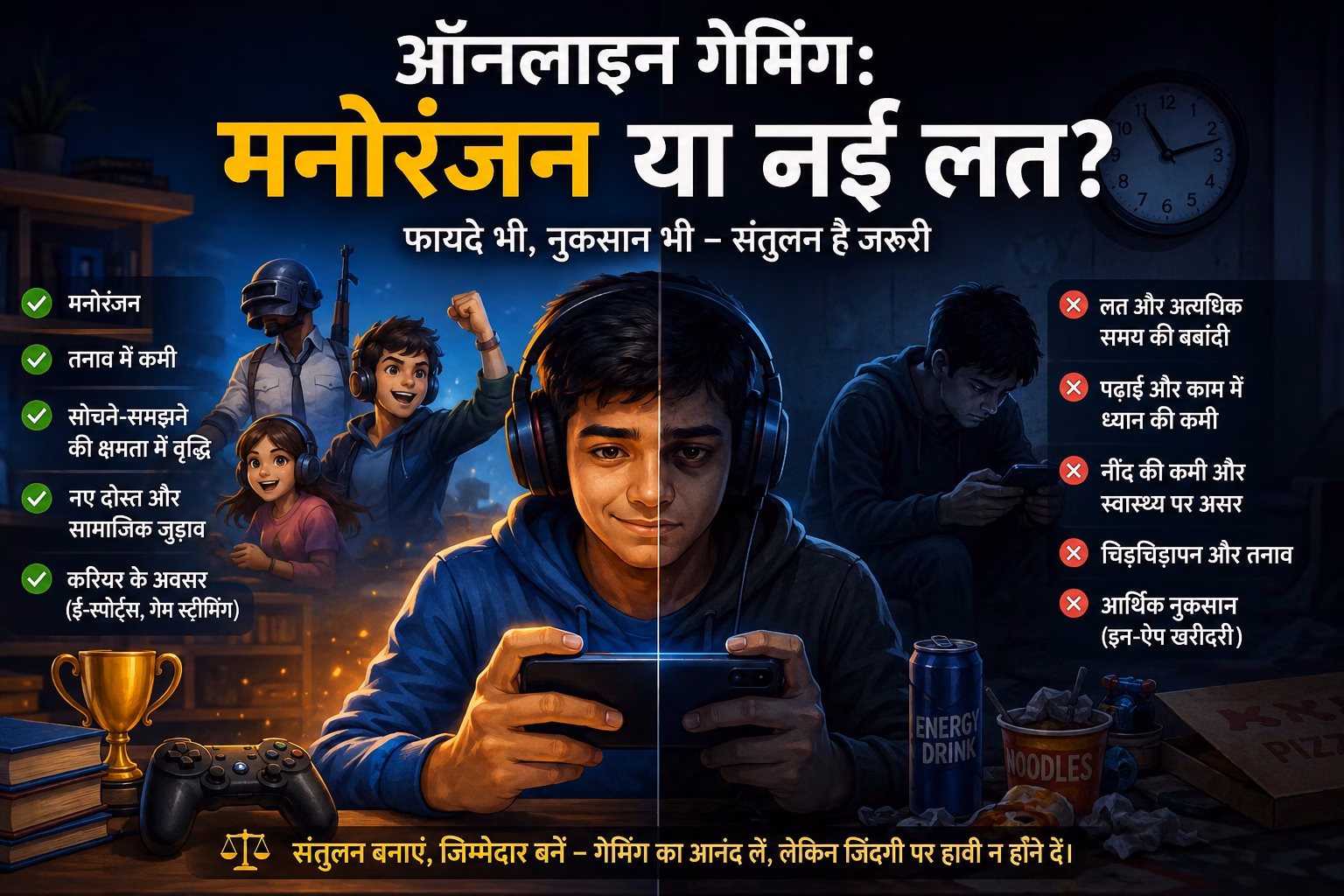 ऑनलाइन गेमिंग: मनोरंजन या नई लत?