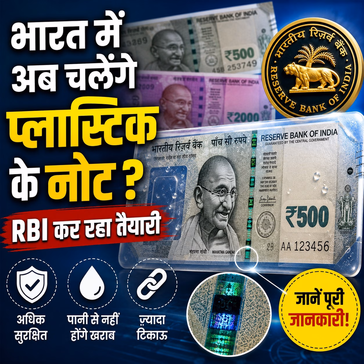 भारत में अब चलेंगे प्लास्टिक के नोट? RBI कर रहा तैयारी; जानें इसके बारे में सबकुछ