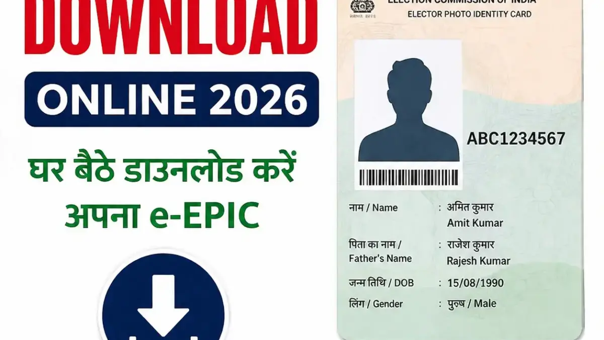 Voter ID Card Download Online 2026: मोबाइल से वोटर आईडी कार्ड कैसे डाउनलोड करें?
