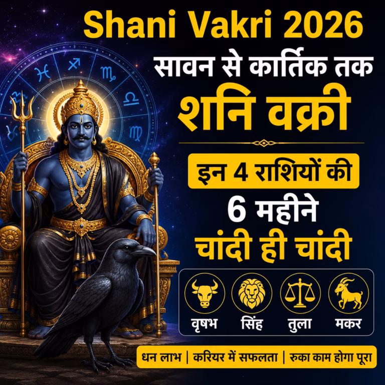 Shani Vakri 2026: सावन से कार्तिक तक शनि वक्री, इन 4 राशियों की 6 महीने चांदी ही चांदी