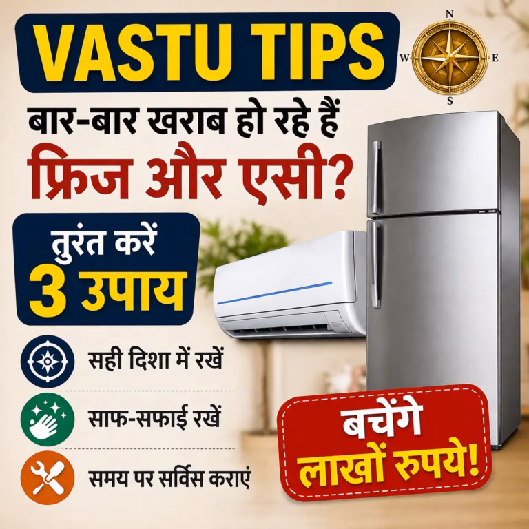Vastu Tips: क्या बार-बार खराब हो रहे हैं फ्रिज और AC? जानें 3 आसान वास्तु उपाय और जरूरी सावधानियां