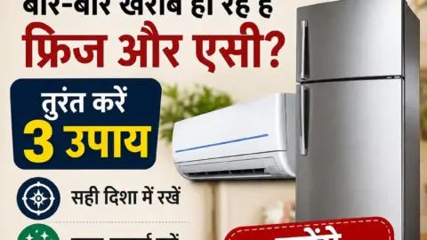 Vastu Tips: क्या बार-बार खराब हो रहे हैं फ्रिज और AC? जानें 3 आसान वास्तु उपाय और जरूरी सावधानियां