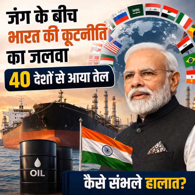 जंग के बीच भारत की कूटनीति का कमाल: 40 देशों से तेल आयात कर कैसे बचाई ऊर्जा सुरक्षा? जंग के बीच भारत की कूटनीति का कमाल: 40 देशों से तेल आयात कर कैसे बचाई ऊर्जा सुरक्षा?