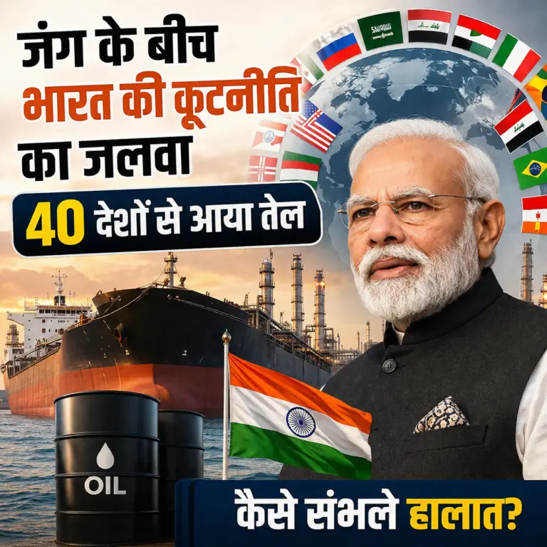 जंग के बीच भारत की कूटनीति का कमाल: 40 देशों से तेल आयात कर कैसे बचाई ऊर्जा सुरक्षा? जंग के बीच भारत की कूटनीति का कमाल: 40 देशों से तेल आयात कर कैसे बचाई ऊर्जा सुरक्षा?