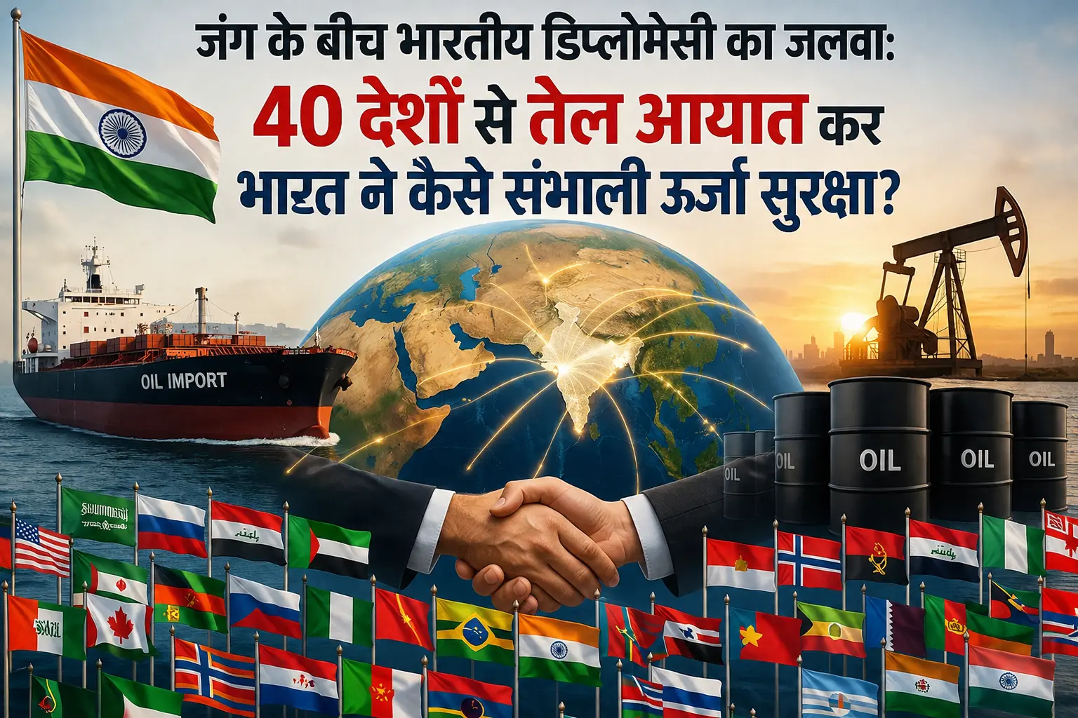 जंग के बीच भारत की कूटनीति का कमाल: 40 देशों से तेल आयात कर कैसे बचाई ऊर्जा सुरक्षा?