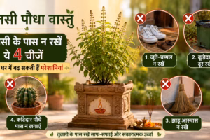 Tulsi Plant Vastu: तुलसी के पौधे के पास रखी इन 4 चीजों से बचें, वरना घर में बढ़ सकती हैं परेशानियां