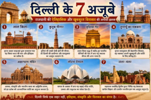 दिल्ली के 7 अजूबे: राजधानी की ऐतिहासिक और खूबसूरत विरासत की अनोखी झलक