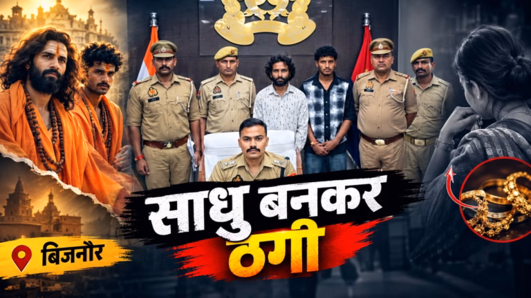 बिजनौर में साधु की पोशाक में ठगी करने वाले दो आरोपी गिरफ्तार, महिलाओं से उतरवाते थे गहने बिजनौर में साधु की पोशाक में ठगी करने वाले दो आरोपी गिरफ्तार