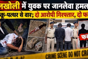 लखोली में युवक पर जानलेवा हमला, चाकू-पत्थर से वार; दो आरोपी गिरफ्तार, दो फरार